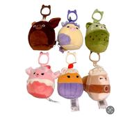 Squishmallows Hybrid Sweets Squad Mini 3.5" Clip On Keychains Plush Doll Set of 6