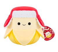 Squishmallows Original 7.5-Inch Junie the Yellow Banana Holiday Plush | Collectable Cute Plush Toy, Cuddly Toys for Children, Soft Toys, Cute Teddies Suitable for Girls and Boys
