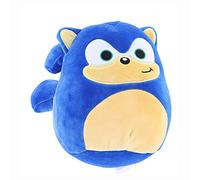 Squishmallows Kellytoy SEGA Sonic, Knuckles, Tails, Shadow Plush Toy (7" Sonic The Hedgehog)
