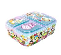Squishmallows Kids Childrens Multi Compartment Rectangular School Travel Lunch Food Box Sandwich Bento Container, BPA Free