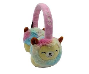 Squishmallows Leonard The Lion Plush Bluetooth Headphones With Built-in Microphone To Make And Receive Calls. 10 Meter Bluetooth Range, Volume Control, Soft Plush Ear Cushions - Adjustable Headband.