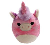 Squishmallows Lola The Unicorn Plush Portable Speaker. 10 Meter Bluetooth Range, Volume Control, Rich Stereo Speaker Sound, Quick And Easy Automatic Device Pairing. Play, Pause And Skip Buttons.