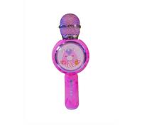 Squishmallows Lola The Unicorn Karaoke Microphone for Kids and Adults. Great Fun. with Colourful Flashing LED Lights, Built-in Bluetooth Speaker, MicroSD Playback and 10 Metres Range.