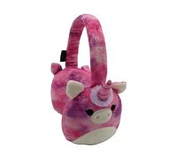 Squishmallows Lola The Unicorn Plush Bluetooth Headphones With Built-in Microphone To Make And Receive Calls. 10 Meter Bluetooth Range, Volume Control, Soft Plush Ear Cushions And Adjustable Headband