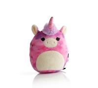Squishmallows Lola The Unicorn Plush Portable Speaker. 10 Meter Bluetooth Range, Volume Control, Rich Stereo Speaker Sound, Quick And Easy Automatic Device Pairing. Play, Pause And Skip Buttons.