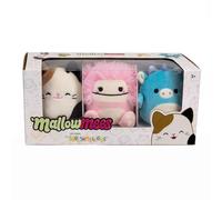 Squishmallows MallowMees Original 3-inch 3-Pack - Cam, Tatiana and Brina | Slow-rise squeeze design - Official Jazwares Product