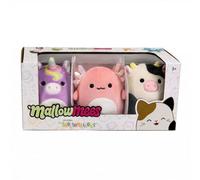 Squishmallows MallowMees Original 3-inch 3-Pack - Silvia, Connor, Archie