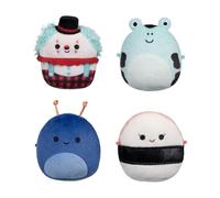 Squishmallows Micromallows Original Plush 4-Pack - Solenn Sushi, Preeti Slug, Ukee Clown and Dear Frog