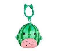 Squishmallows Official Christopher Watermelon Shark 3.5 Inch Mini Keychain Bag Clip Accessory