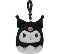 Squishmallows Official Jazwares 3.5-Inch Bag Clip Sanrio Hello Kitty Friends Squad (Kuromi)