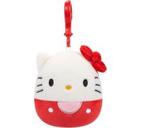 Squishmallows Official Jazwares 3.5-Inch Bag Clip Sanrio Hello Kitty Friends Squad (Red Kitty)