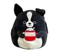 Squishmallows Official Kellytoy 12 Inch Soft Plush Squishy Toy Animals (George Boston Terrier with Hot Chocolate)
