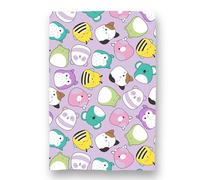 Squishmallows Officially Licensed Fleece Throw Blanket | Super Soft Warm Purple Throw, Playful Design | Perfect For Home, Bedroom, Sleepovers & Camping | Size 100 x 150cm