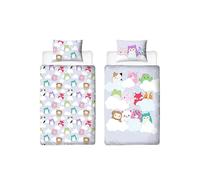 Squishmallows Officially Licensed | Single Duvet Cover Set | Reversible Dreamy Design Two Sided Bedding Including Matching Pillow Case | Perfect For Kids Bedroom | Polycotton