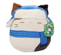 Squishmallows Original 10-Inch Cam The Christmas Cat - Official Jazwares Plush - Collectible Soft & Squishy Kitty Stuffed Animal Toy - Add to Your Squ