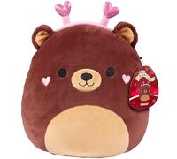 Squishmallows Original 10-Inch Omar The Teddy Bear - Official Jazwares Plush - Collectible Soft Squishy Stuffed Animal Toy - Add to Your Squad - Gift for Kids, Girls & Boys