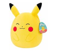 Squishmallows 25cm Pokémon Pikachu - Yellow/Red - Offical Pokemon stuffed toy for children 3+