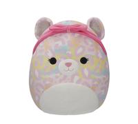 Squishmallows Original 12-Inch Michaela Rainbow Leopard with Pink Bandana - Official Jazwares Plush