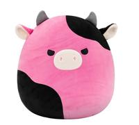 SQUISHMALLOWS Original 12-Inch Pollyanna the Black and Pink Cow