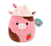 Squishmallows Original 12-Inch Rishi the Strawberry Milkshake Cow | Collectable Cute Plush Toy, Cuddly Toys for Children, Soft Toys, Cute Teddies Suitable for Girls and Boys Ages 3