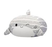 Squishmallows Original 12-Inch Sachie Grey Striped Shark Stackables - Official Jazwares Plush