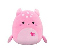 Squishmallows Original 12in Artin The Pink Loch Ness Monster with Hearts - Official Jazwares Valentine Plush (Medium)