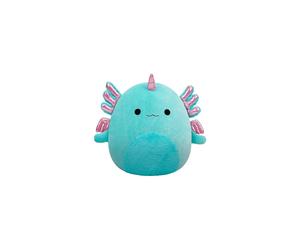 Squishmallows Original 14-Inch Bellamy the Teal Axolotl Alicorn with Shimmery Accent