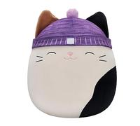Squishmallows Original 14-Inch Cam Calico Cat with Purple Hat - Large Ultrasoft Official Jazwares Plush SQCR03800