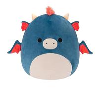 Squishmallows Original 14-Inch Carin Blue Dragon with Orange Mane - Large Ultrasoft Official Jazwares Plush
