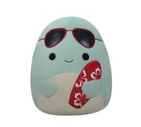 Squishmallows Original 14-Inch Perry Teal Dolphin with Red Surfboard - Official Jazwares Large Plush