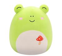 Squishmallows Original 14-Inch Wendy Green Frog with Mushroom Embroidery - Official Jazwares Plush (Large)