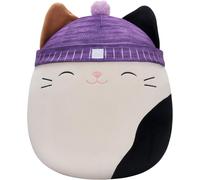 Squishmallows Original 16-Inch Cam the Cat with a Purple Beanie Large-Sized Plush