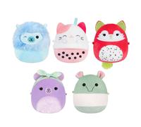 Squishmallows Original 2.5 inch Micromallows Plush 5 Pack Includes Silvy, Rozen, Aarin, Roxy, Gerald