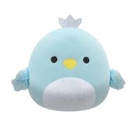 Squishmallows Original 5-Inch Cecilia Blue Swan with Silver Crown and Sparkle Belly - Official Jazwares Plush