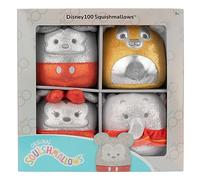 Squishmallows 5 inch Disney 100 Pack of 4 - Winnie, Dumbo, Tinkerbell and Simba, none