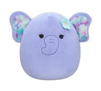 Squishmallows Original 7.5-Inch - Anjali the Purple Elephant with Flower Pin