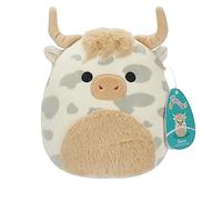 Squishmallows Original 7.5-Inch Borsa the Grey Spotted Highland Cow Small-Sized Ultrasoft Plush