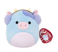 Squishmallows Original 7.5-Inch Clayton the Blue Cow with Earmuffs Holiday Plush | Collectable Cute Plush Toy, Cuddly Toys for Children, Soft Toys, Cute Teddies