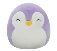 Squishmallows Original 7.5-Inch - Elle the Purple Penguin with Closed Eyes and White Belly