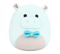 Squishmallows Original 7.5-Inch Hank the Teal Hippo with Bowtie - Official Jazwares Plush