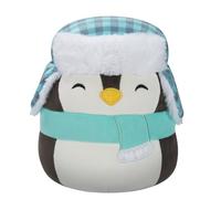 Squishmallows Original 7.5-Inch Luna the Black Penguin with Hat and Scarf