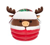 Squishmallows Original 7.5-Inch Maurice the Brown Moose with Puffer Jacket