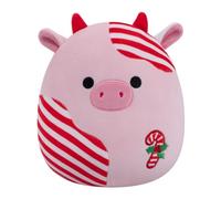Squishmallows Original 7.5-Inch Patton the Red Peppermint Cow | Ultrasoft Official Jazwares Holiday Plush