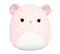 Squishmallows Original 7.5-Inch Phaedra the Peach Leopard with Fuzzy Belly & Sparkle Ears - Official Jazwares Plush