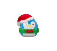Squishmallows Original 7.5-Inch Puff Blue Penguin with Green Wreath - Little Ultrasoft Official Jazwares Plush