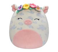 Squishmallows Original 7.5-Inch Rosie Spotted Pig With Multicoloured Flower Crown - Official Plush
