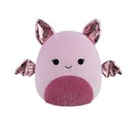 Squishmallows Original 7.5-Inch Sheena Light Pink Bat with Glitter Wings