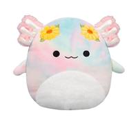 Squishmallows Original 7.5-Inch Tinley the Rainbow Tie-Dye Axolotl - Official Jazwares Plush