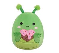 Squishmallows Original 7.5-Inch Trenton the Green Praying Mantis Holding a Heart Ice Cream Valentines Plush