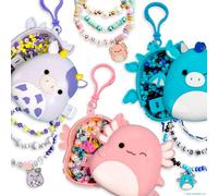 Squishmallows Original Bracelet Bundle, Bracelet Making Kit, Friendship Bracelet Kit, Charm Bracelet, Charm Bracelet Making Kit, Gifts for Girls, 7 Year Old Girl Birthday Gifts, Teen Girl Crafts